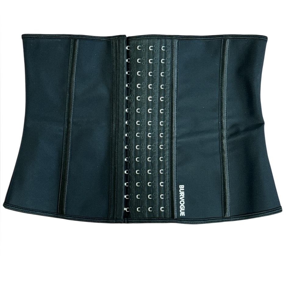 Burvogue Black Waist Trainer Corset Shapewear Size S Workout Tummy Control